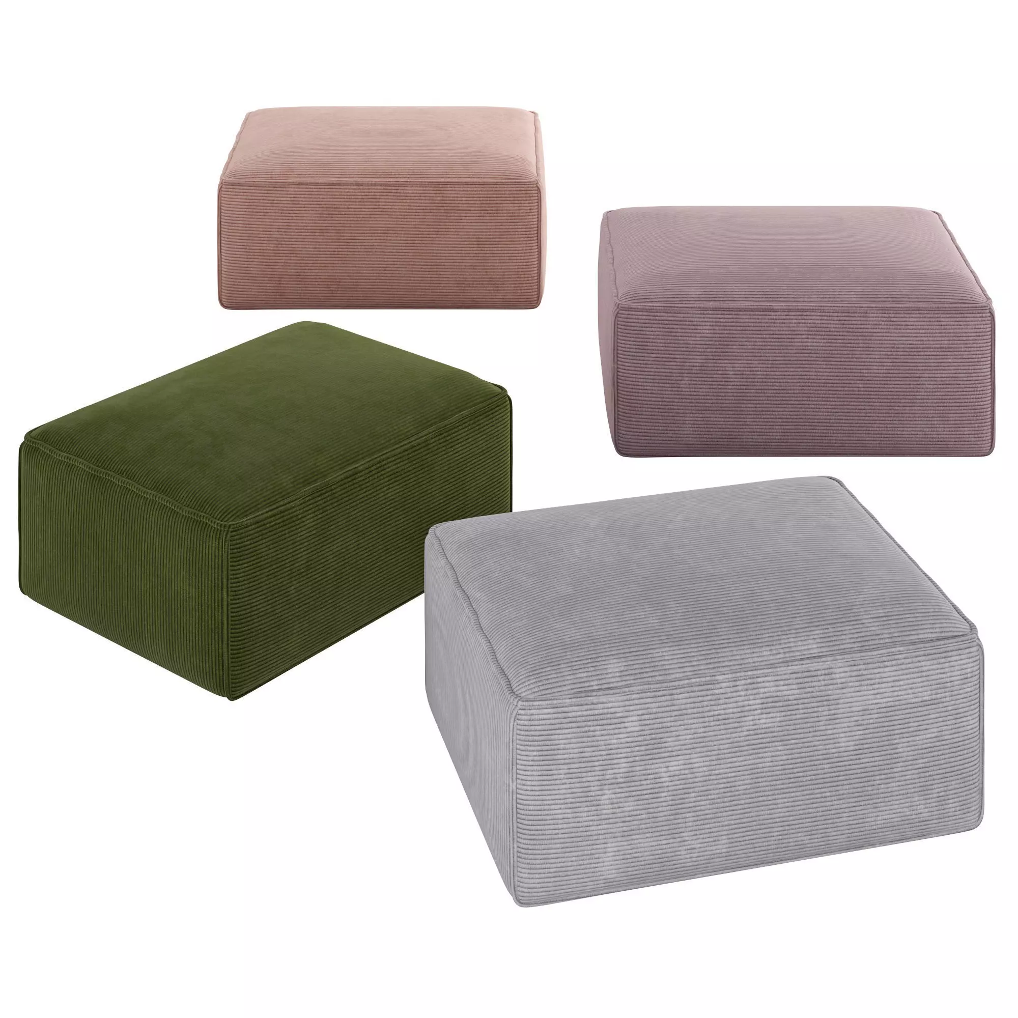Blok foot pouf 3D model