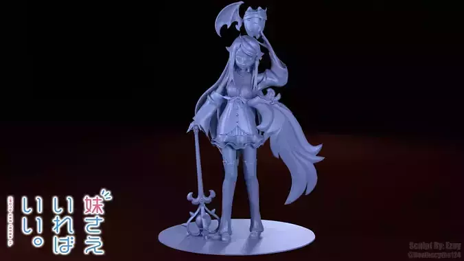 Nayuta Kani in Deathmask outfit - A Sisters All You Need 3D print model