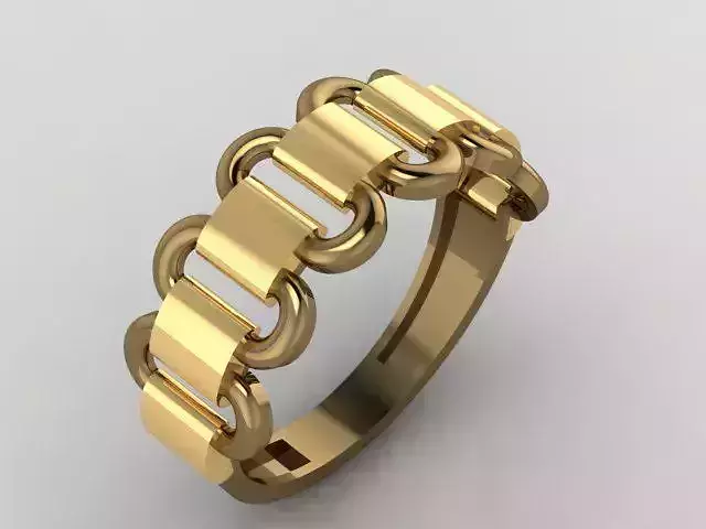Chain Women Rings 3D print model