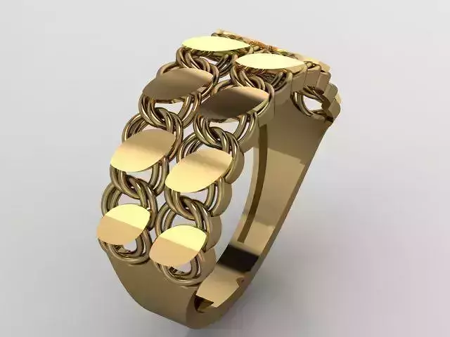 Chain Women Rings 3D print model