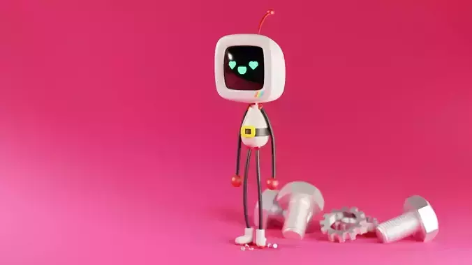 Macintosh robot 3D model