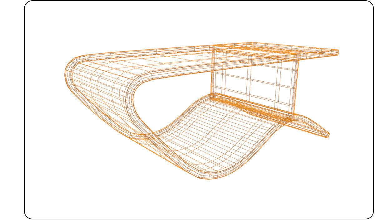 Concept design table Rosewood 3D model Low-poly 3D model_14