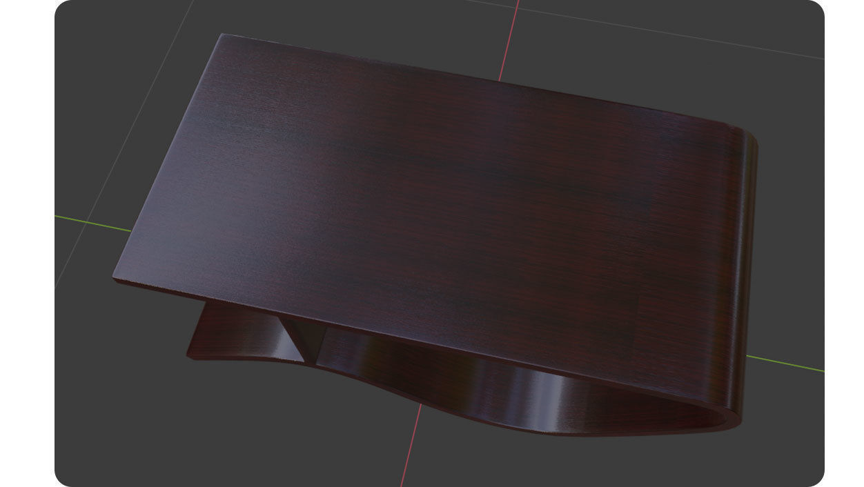Concept design table Rosewood 3D model Low-poly 3D model_7