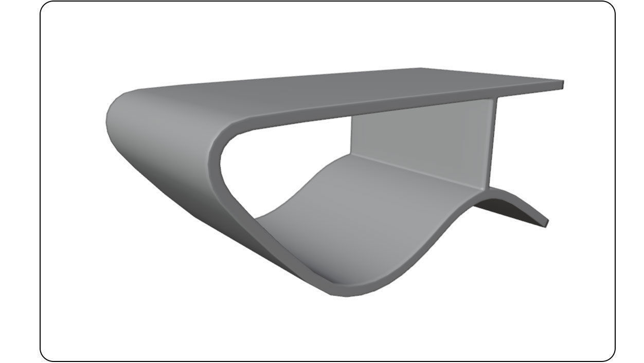 Concept design table Rosewood 3D model Low-poly 3D model_11