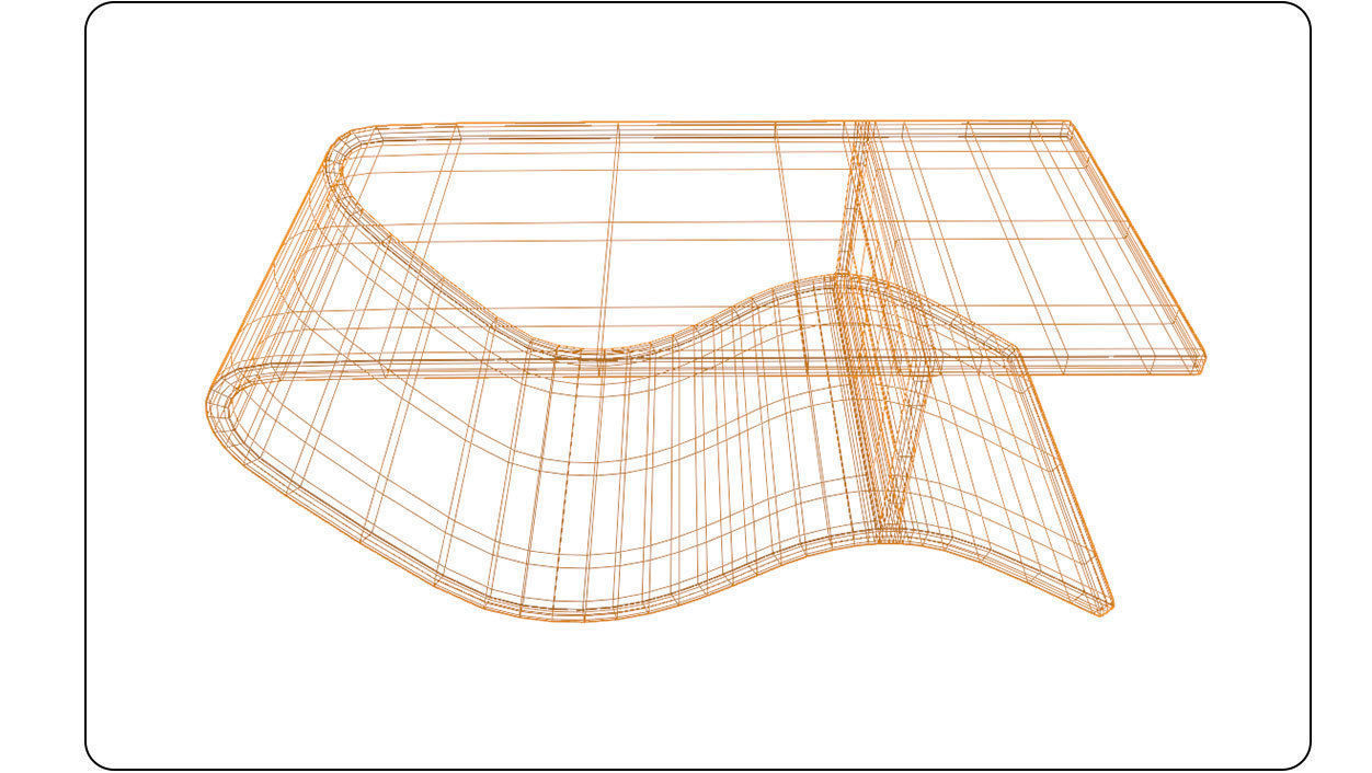 Concept design table Rosewood 3D model Low-poly 3D model_13