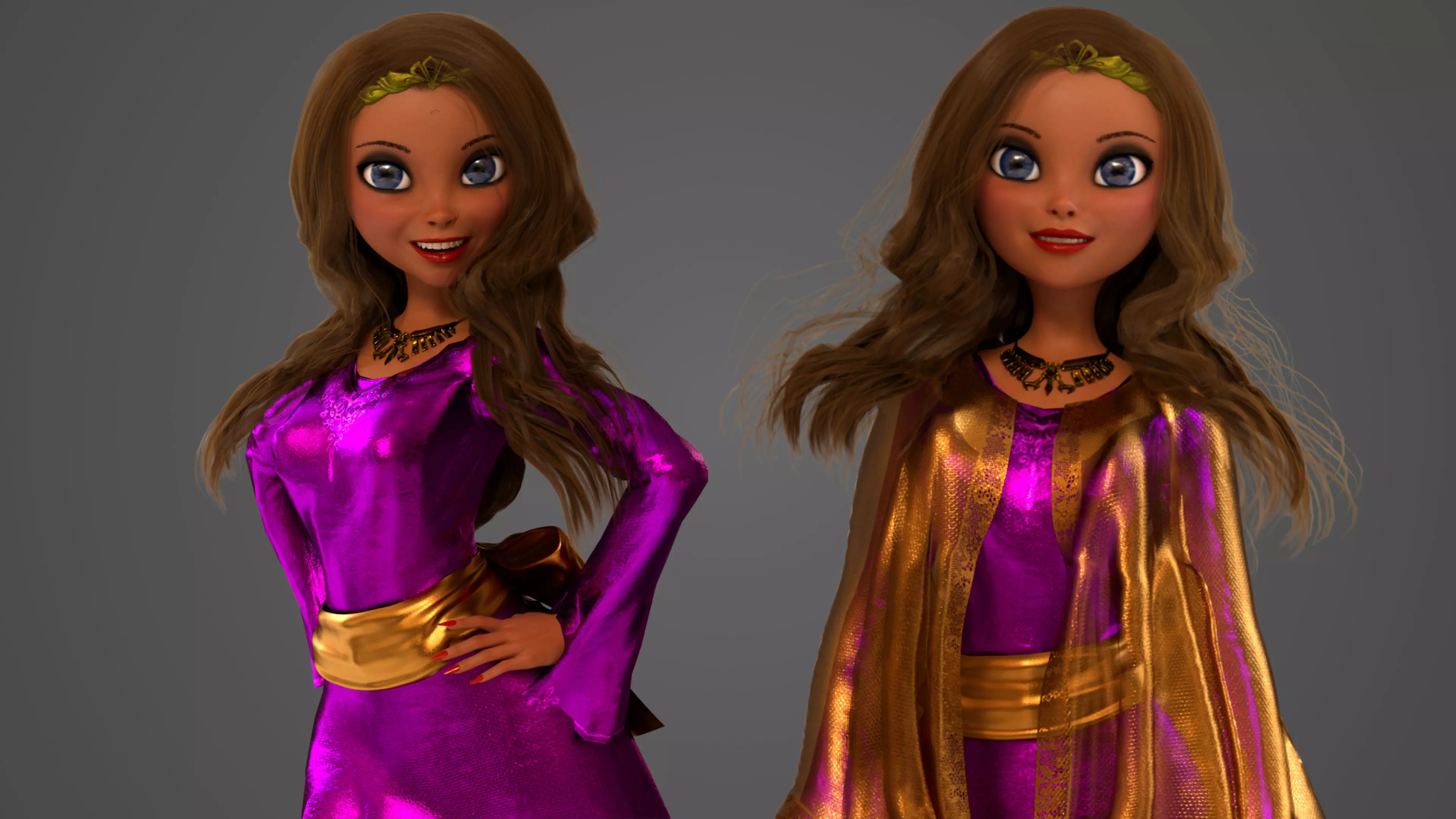Cartoon Princess 3D model