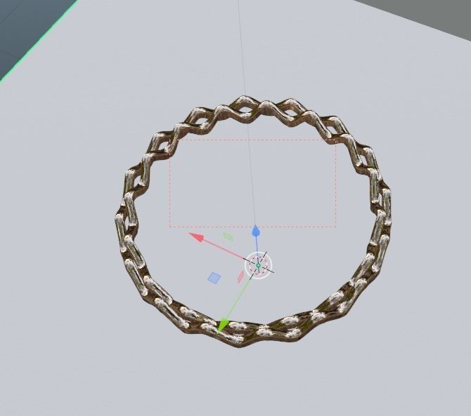 Gold Ring 3D model_3