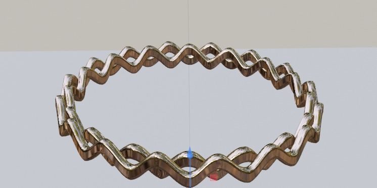 Gold Ring 3D model_2