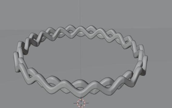 Gold Ring 3D model_4