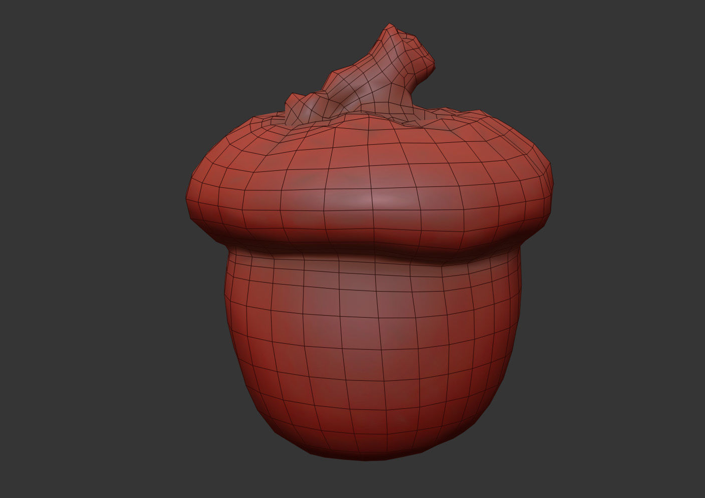 Acorn 3D model_10