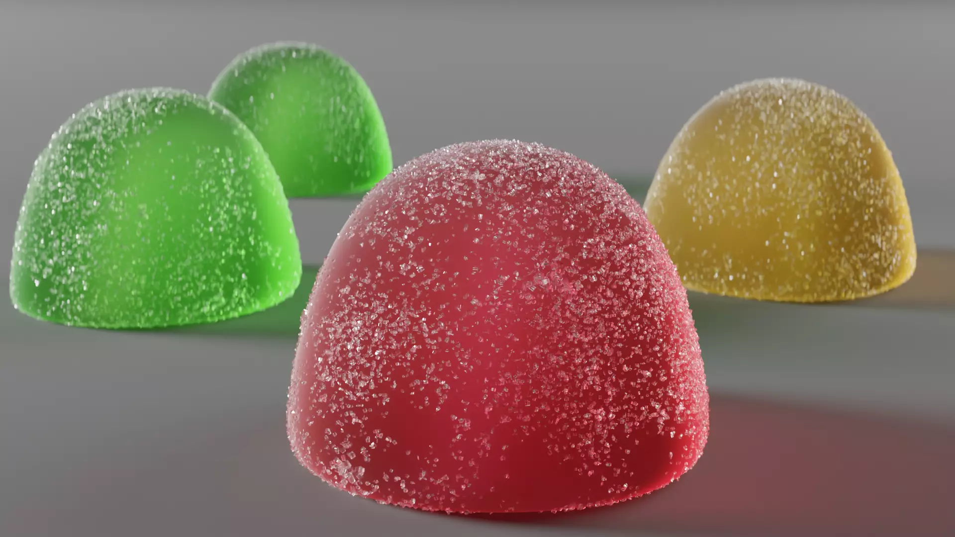 Gumdrops gummy candy 3D model