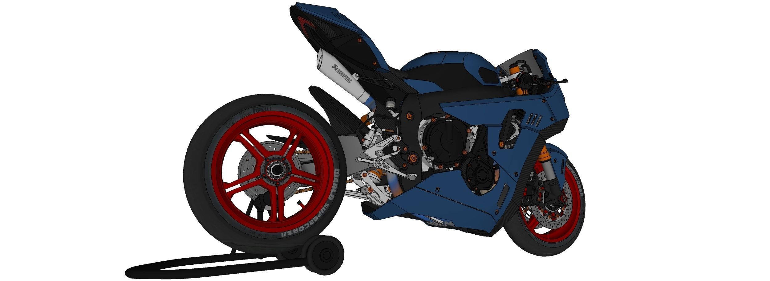 RSX 1 Superbike Motorcycle 3D model_17