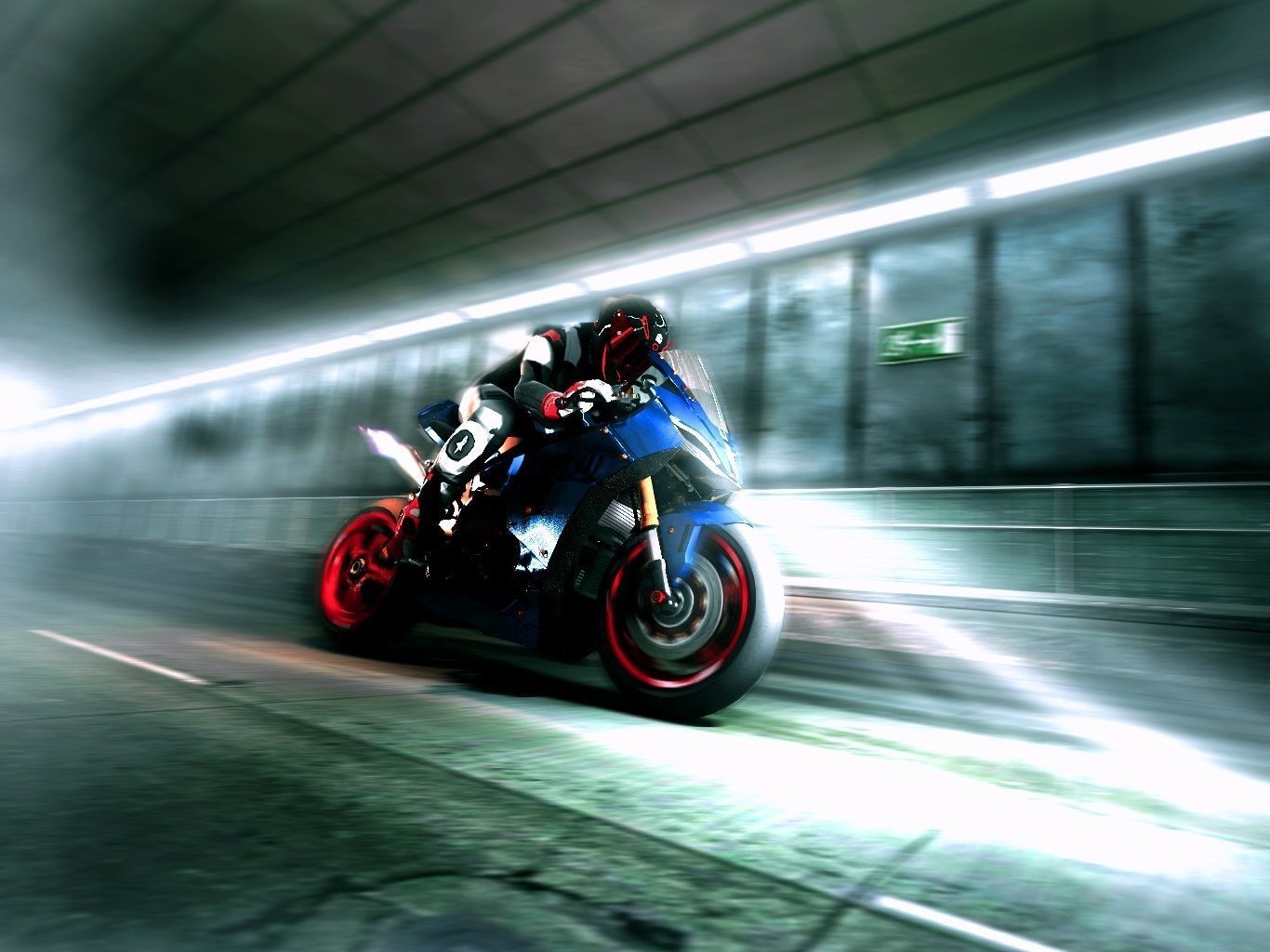 RSX 1 Superbike Motorcycle 3D model_2