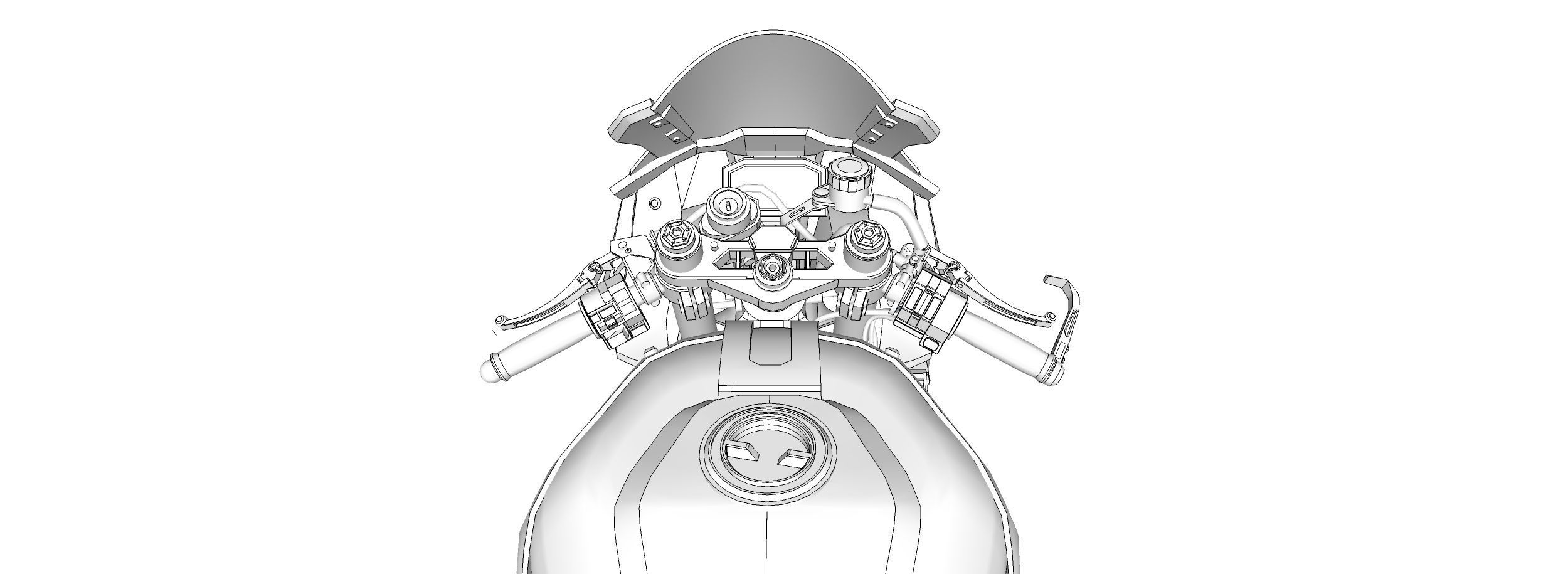 RSX 1 Superbike Motorcycle 3D model_14