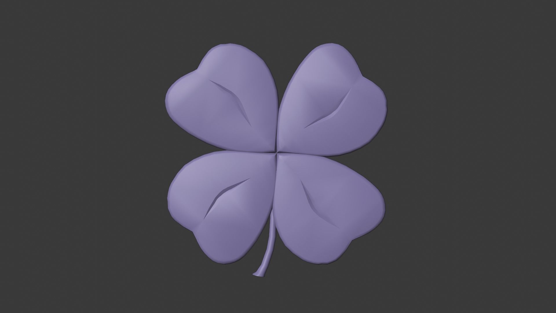 Lucky Horseshoe with four leaf clover 3D model_19