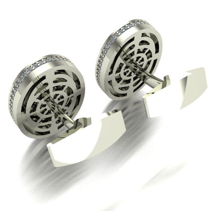 MAN RING and CUFFLINKS 3D Model Collection_10