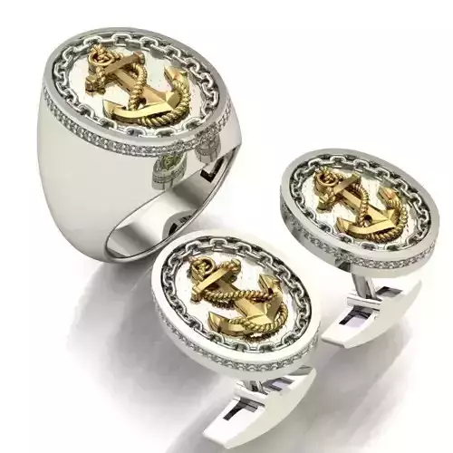 MAN RING and CUFFLINKS