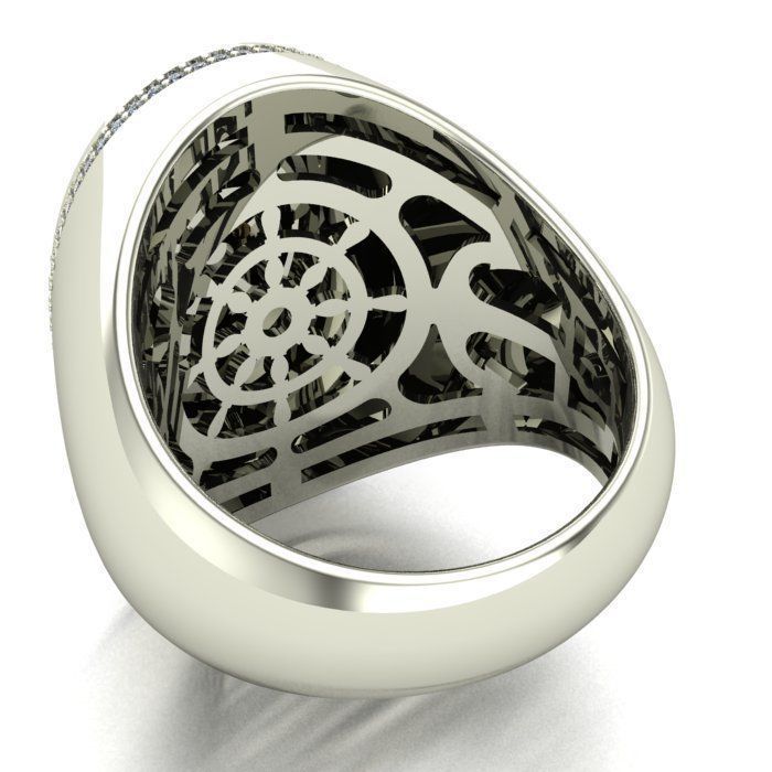 MAN RING and CUFFLINKS 3D Model Collection_5