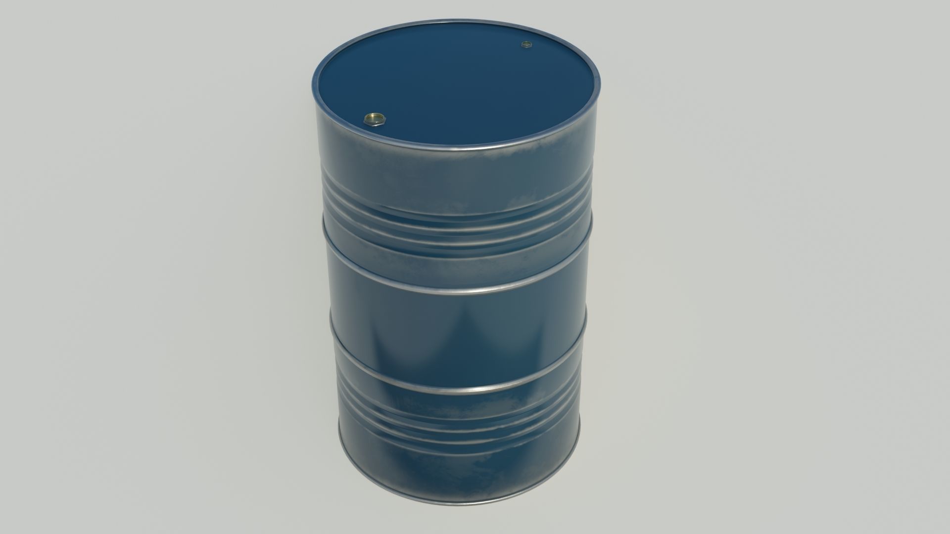 Barrel 3D model oil Low-poly 3D model_4