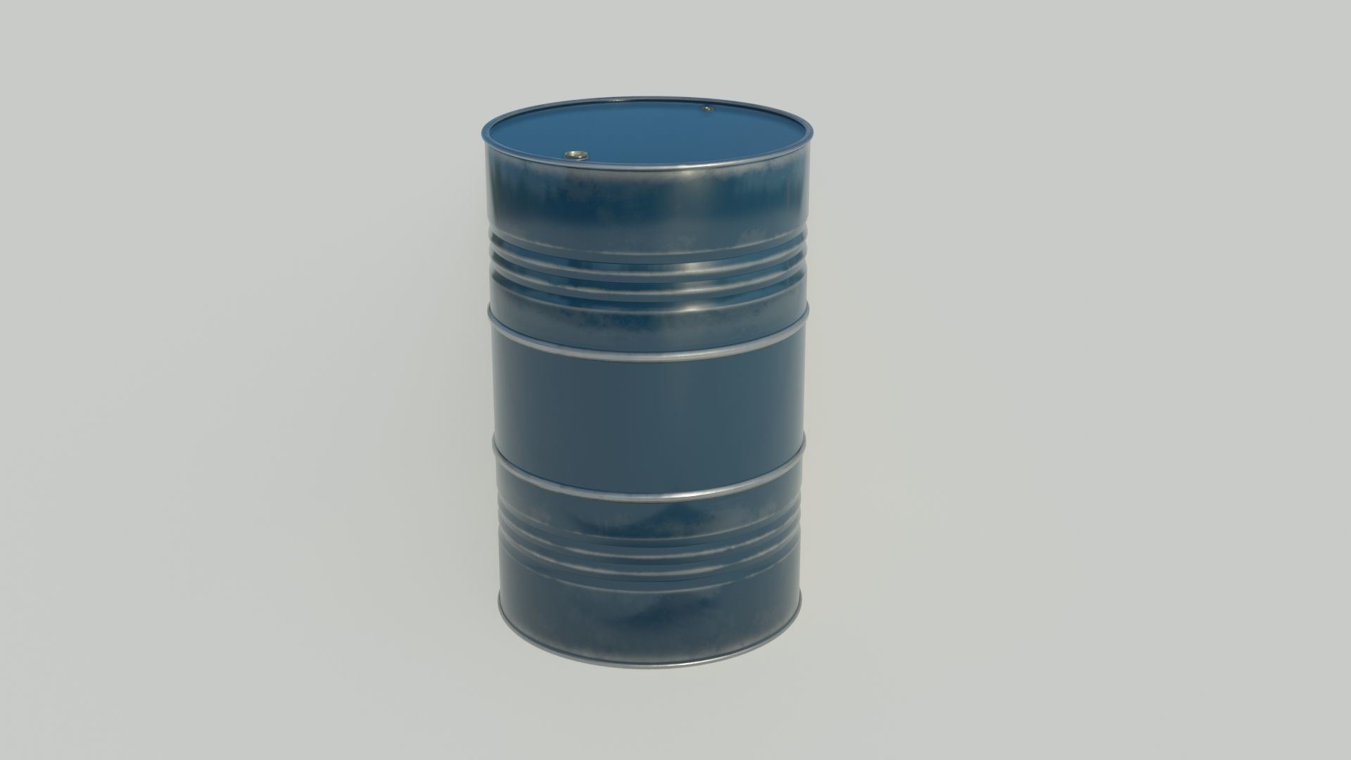 Barrel 3D model oil Low-poly 3D model_3