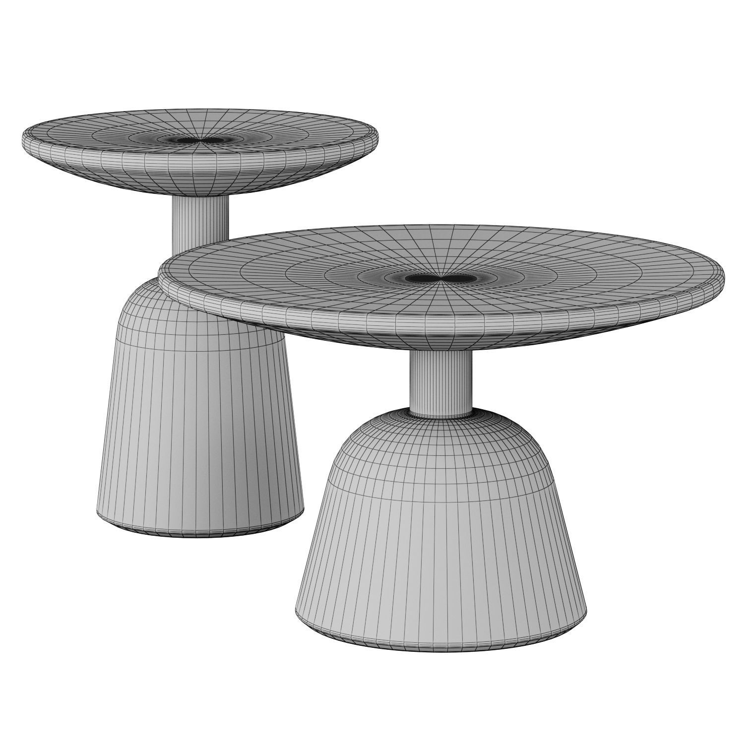 Macbeth Hemlock Black Wood Side Table by CB2 3D model_3