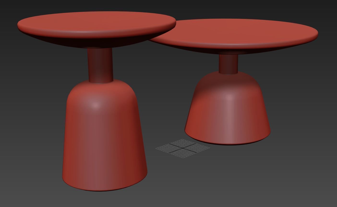 Macbeth Hemlock Black Wood Side Table by CB2 3D model_6