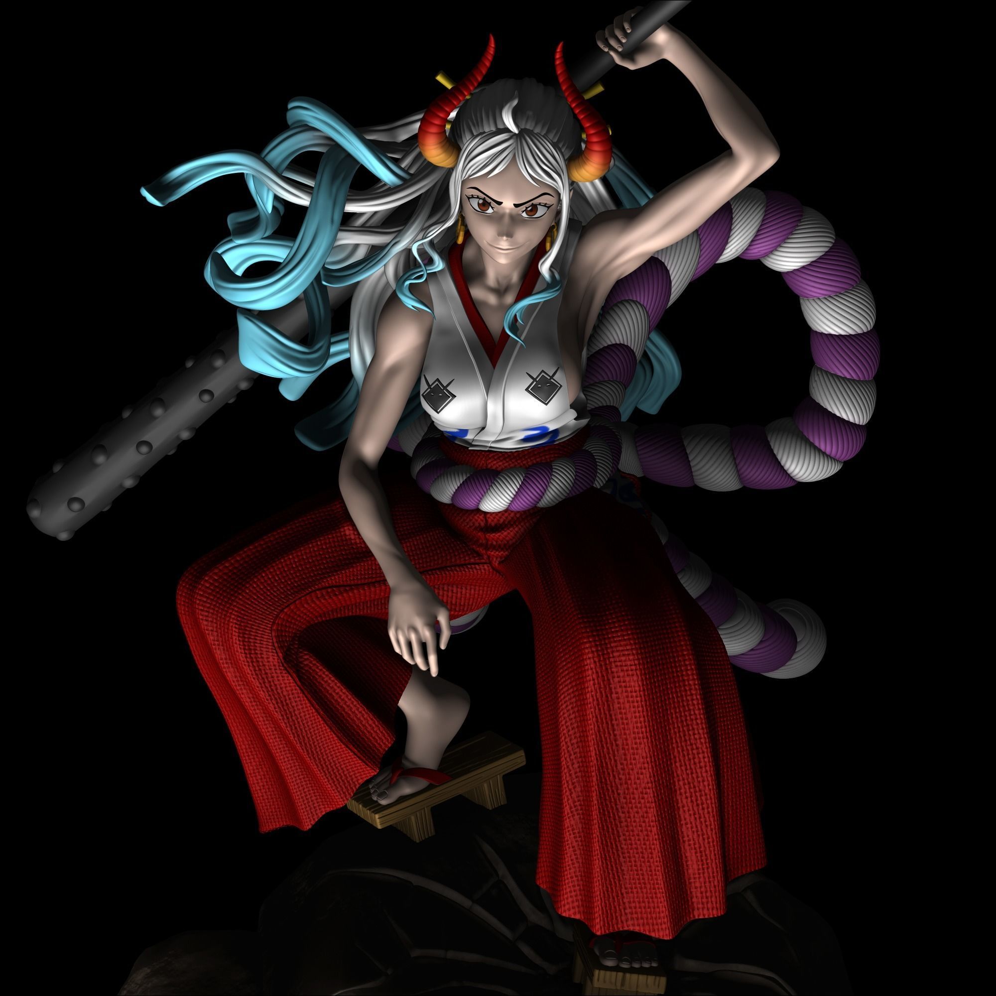 Yamato - One Piece 3D print model_5