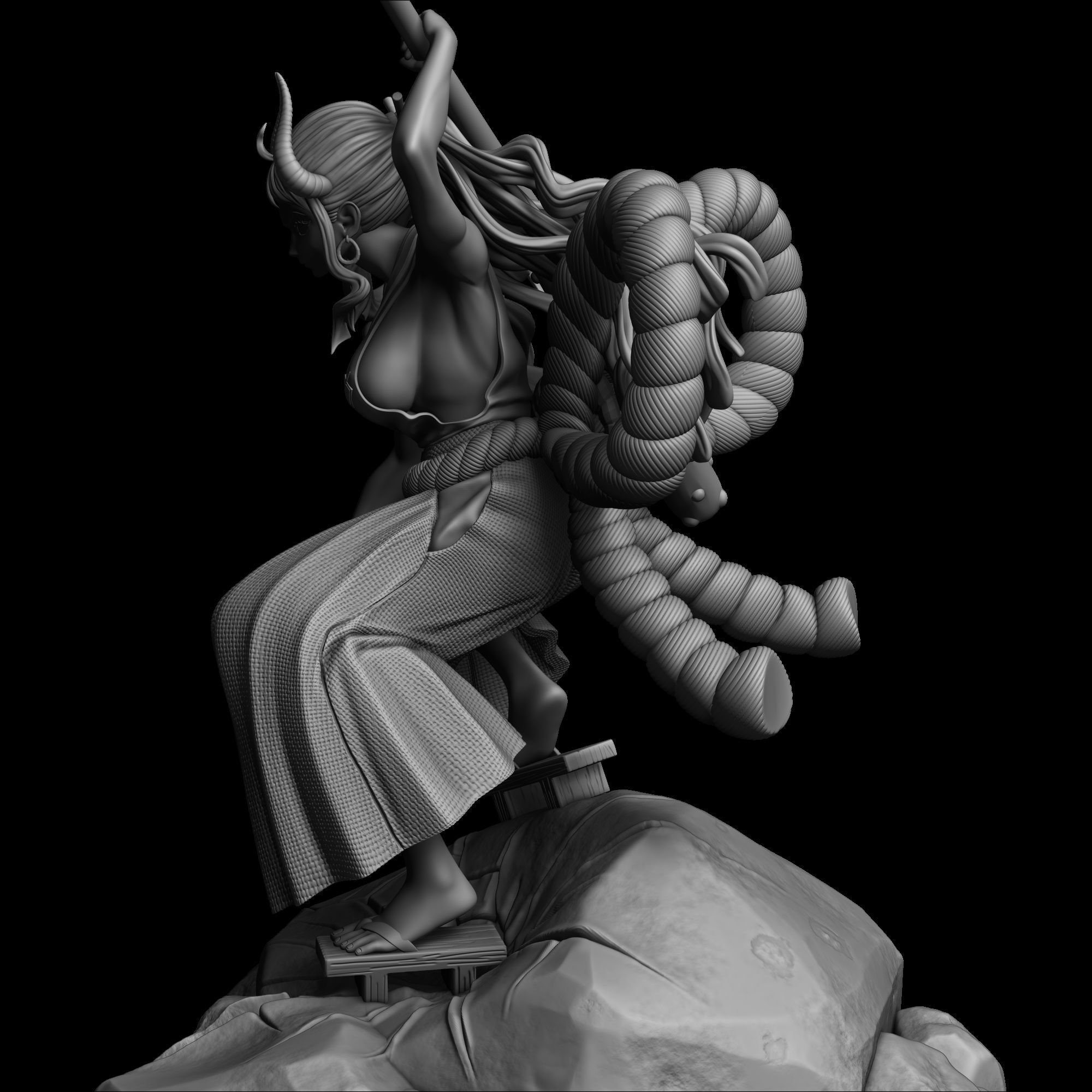 Yamato - One Piece 3D print model_8