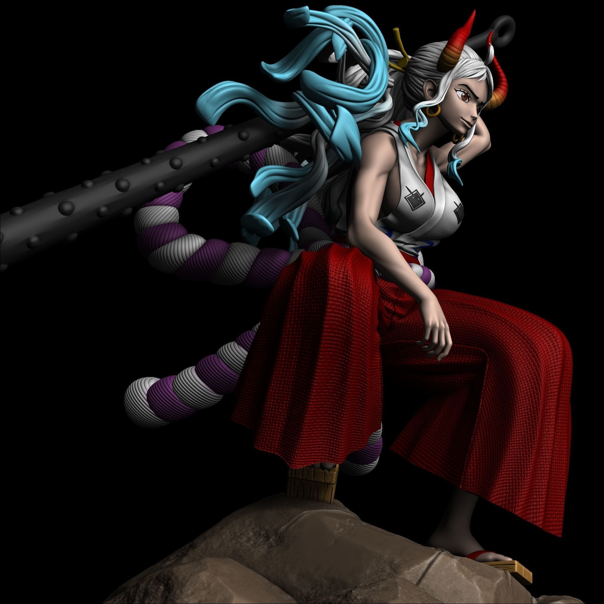 Yamato - One Piece 3D print model_1