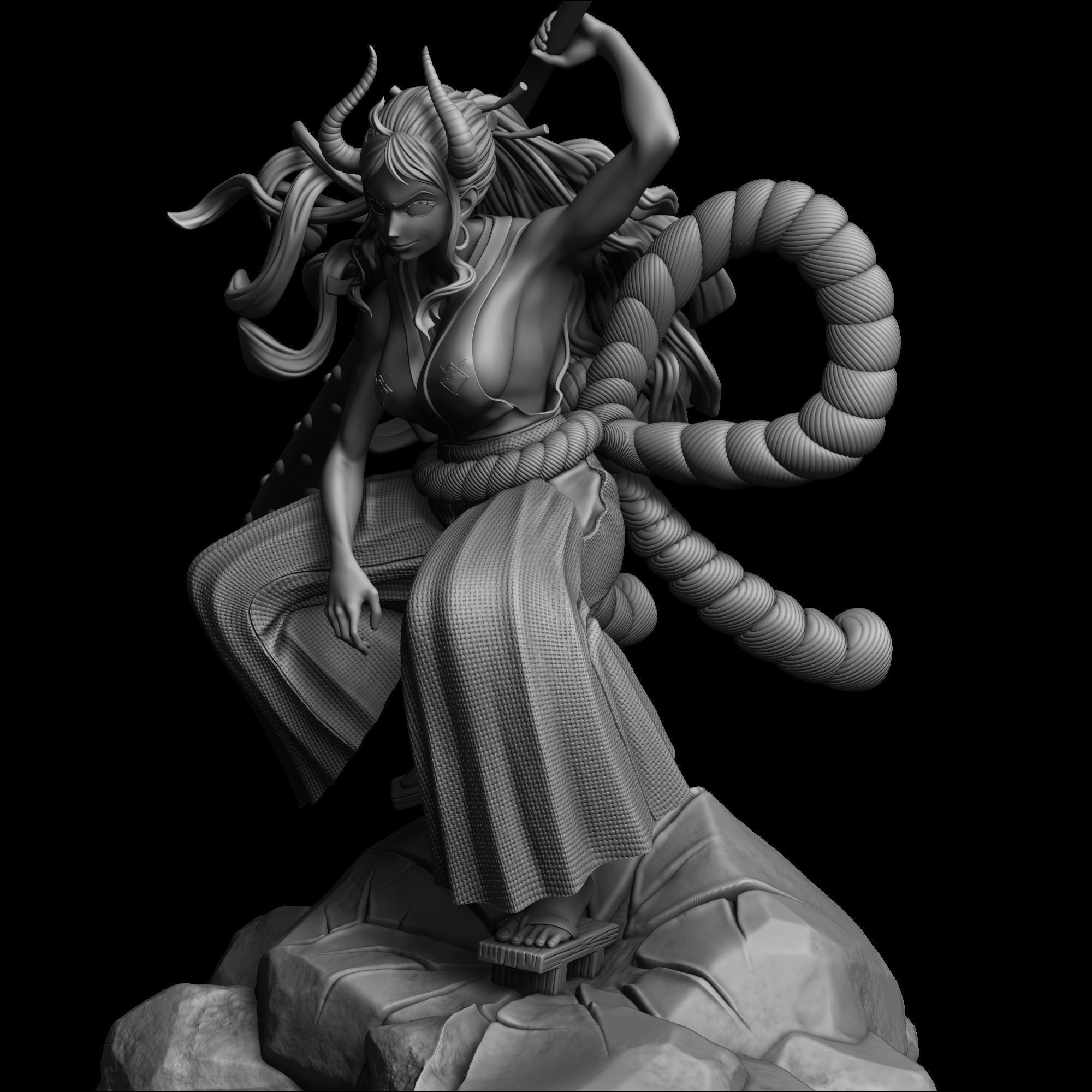Yamato - One Piece 3D print model_7
