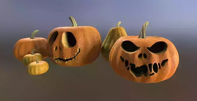 Pumpkins for Halloween hand-paint