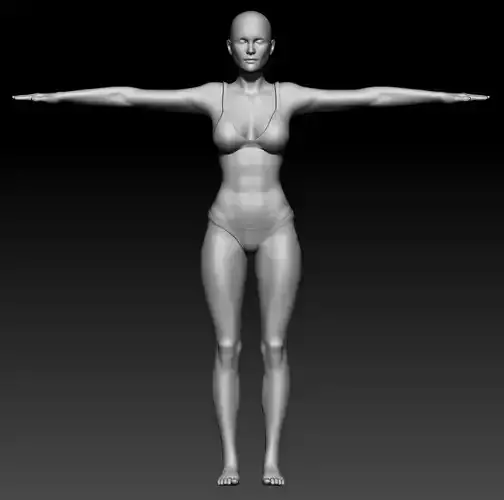 Woman ZB 7 3D model