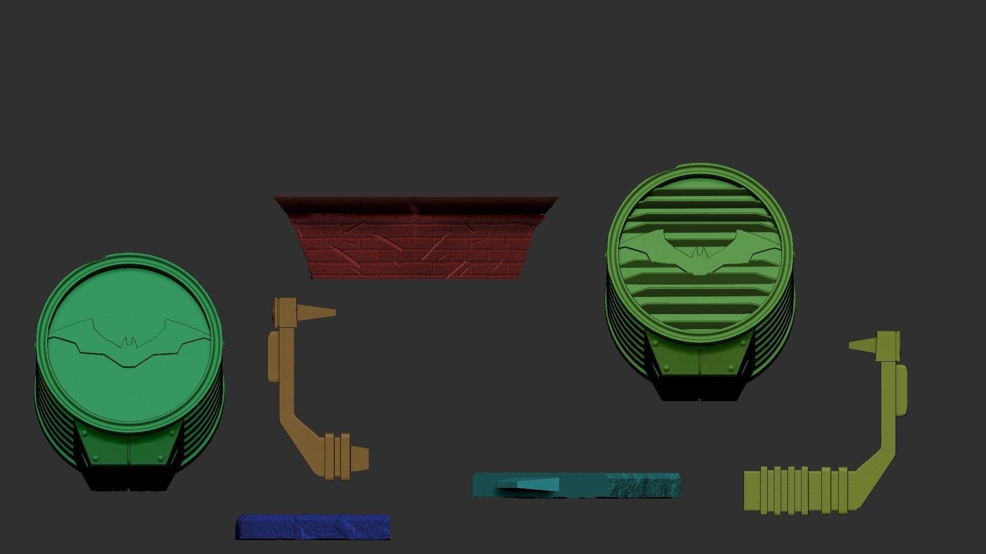The Batman 2022 on batsignal 3D print model_8