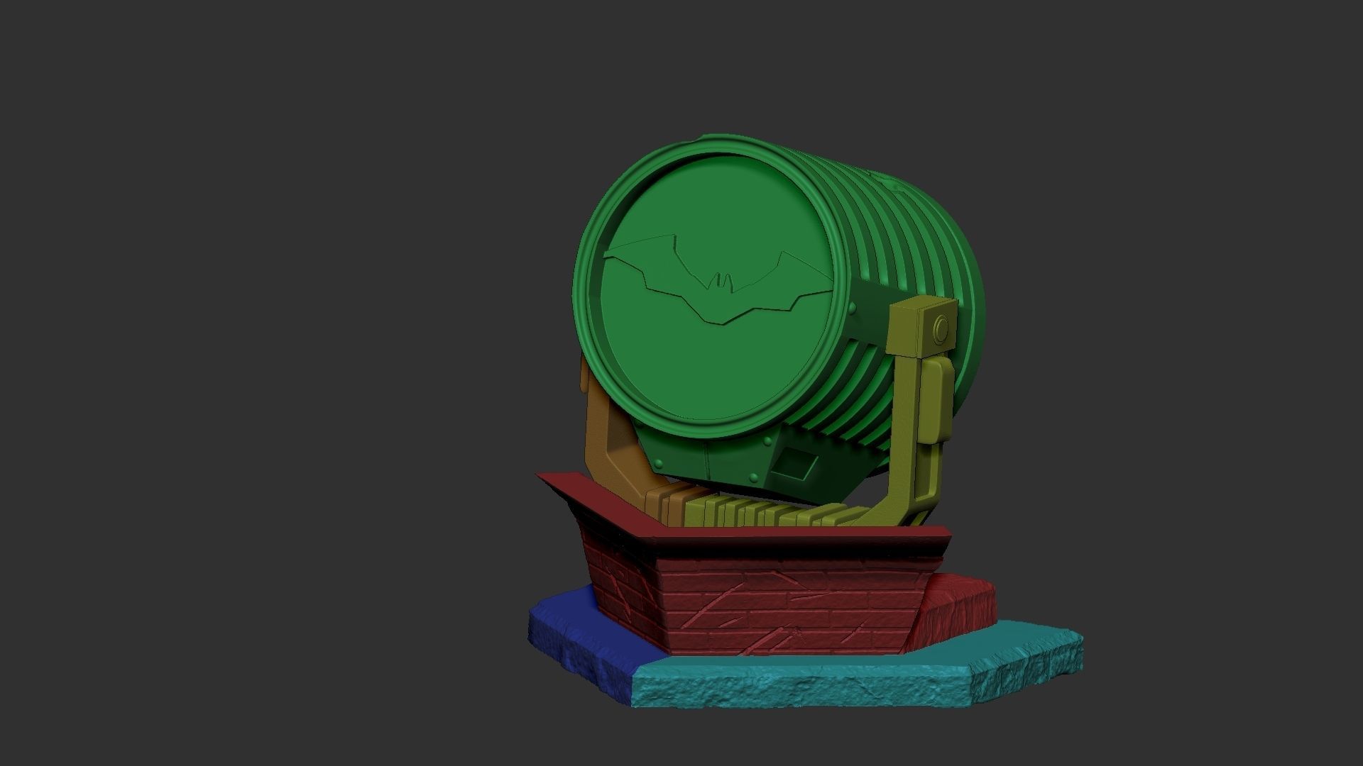 The Batman 2022 on batsignal 3D print model_6