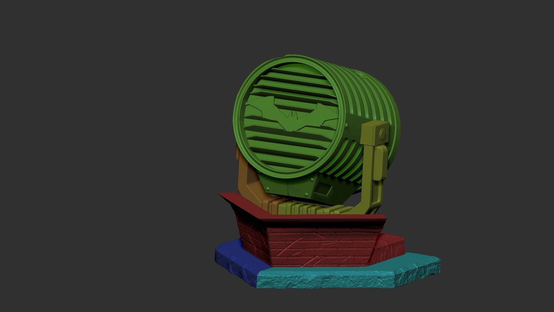The Batman 2022 on batsignal 3D print model_11
