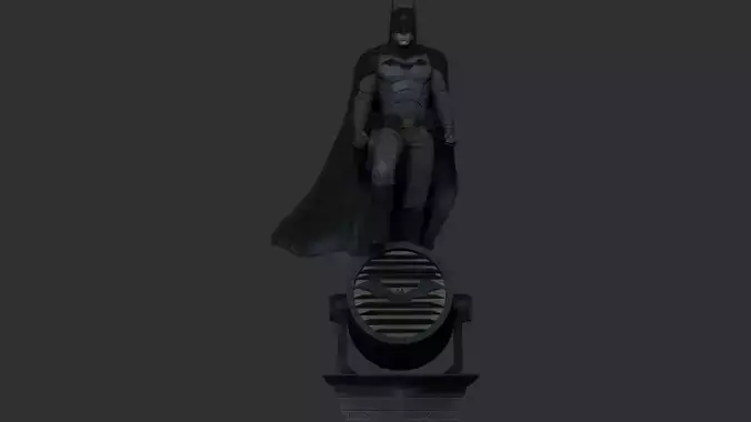 The Batman 2022 on batsignal 3D print model