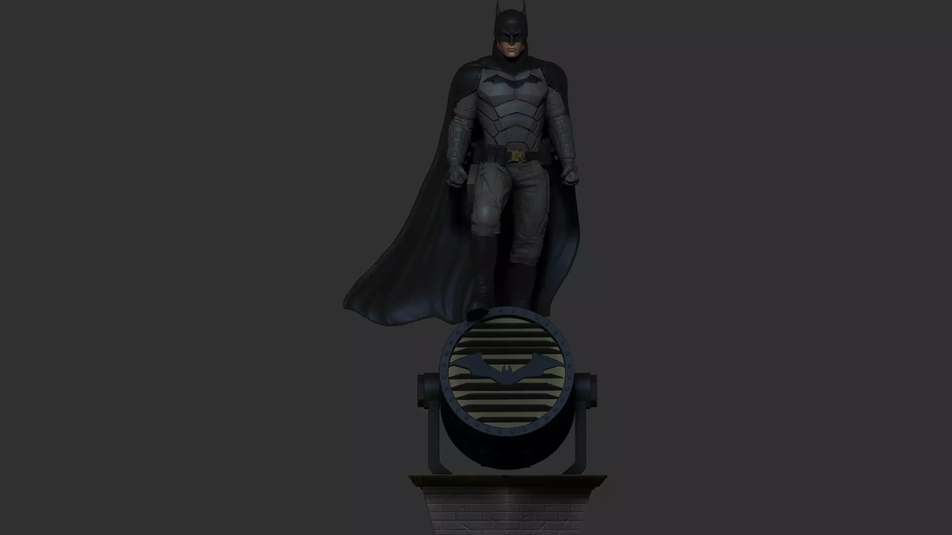 The Batman 2022 on batsignal 3D print model_0