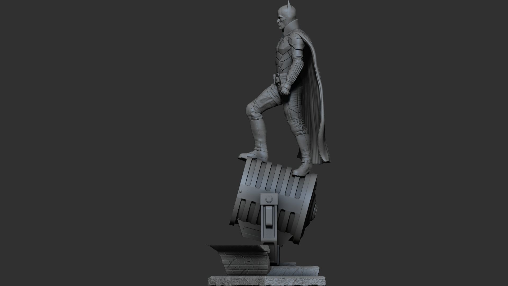 The Batman 2022 on batsignal 3D print model_4
