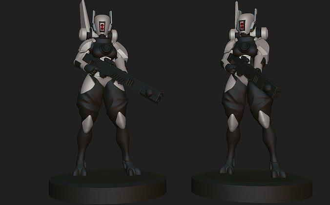 Firewarrior greater good anime figurines 3D print model