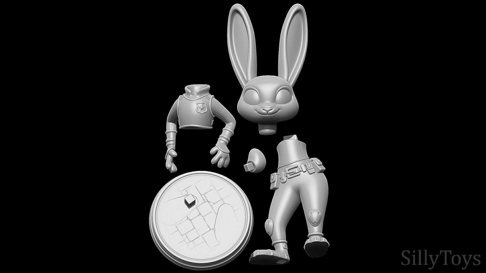 Judy Hopps - Zootopia 3D print model_8