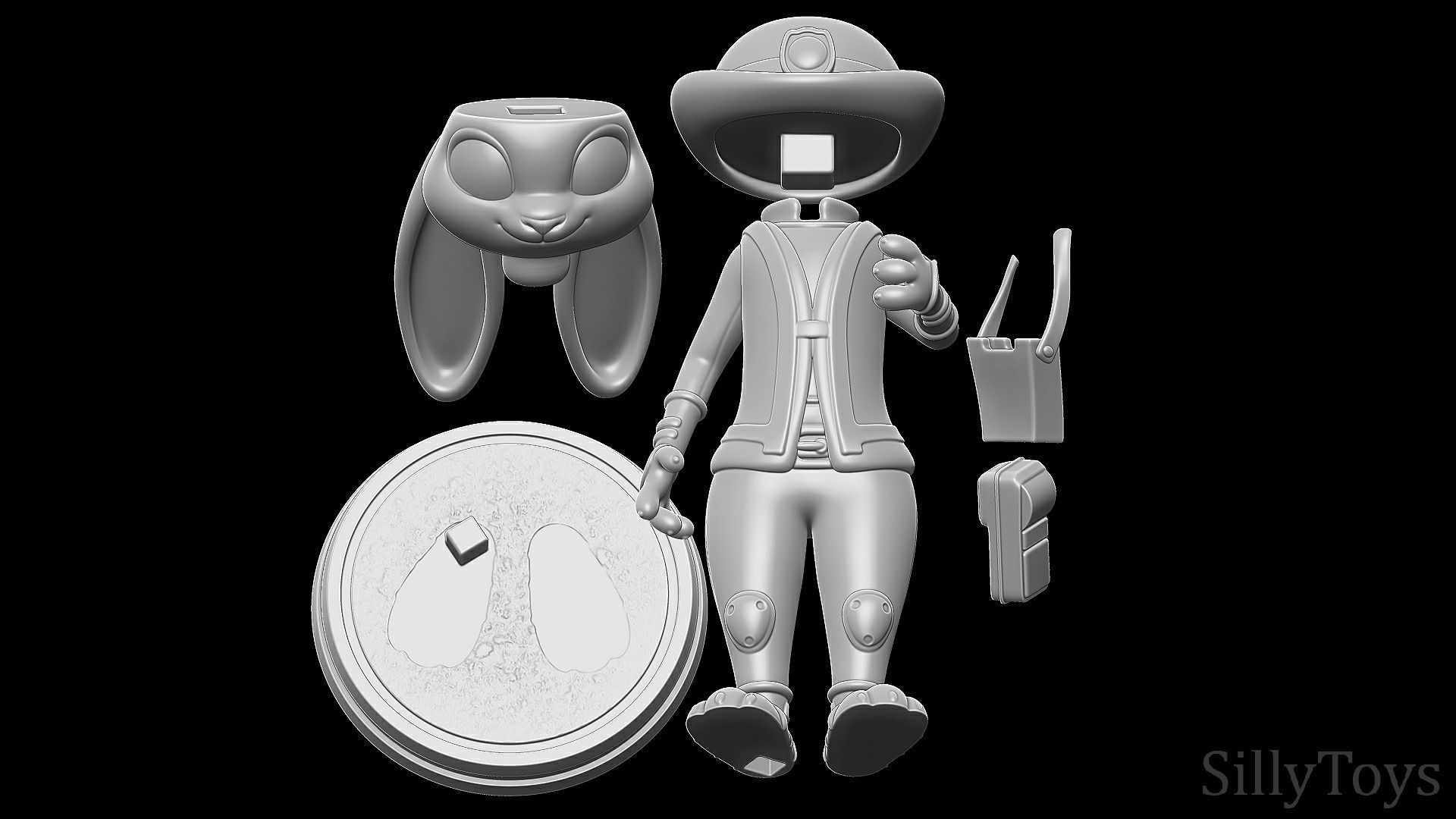 Judy Hopps Meter Maid - Zootopia 3D print model_7