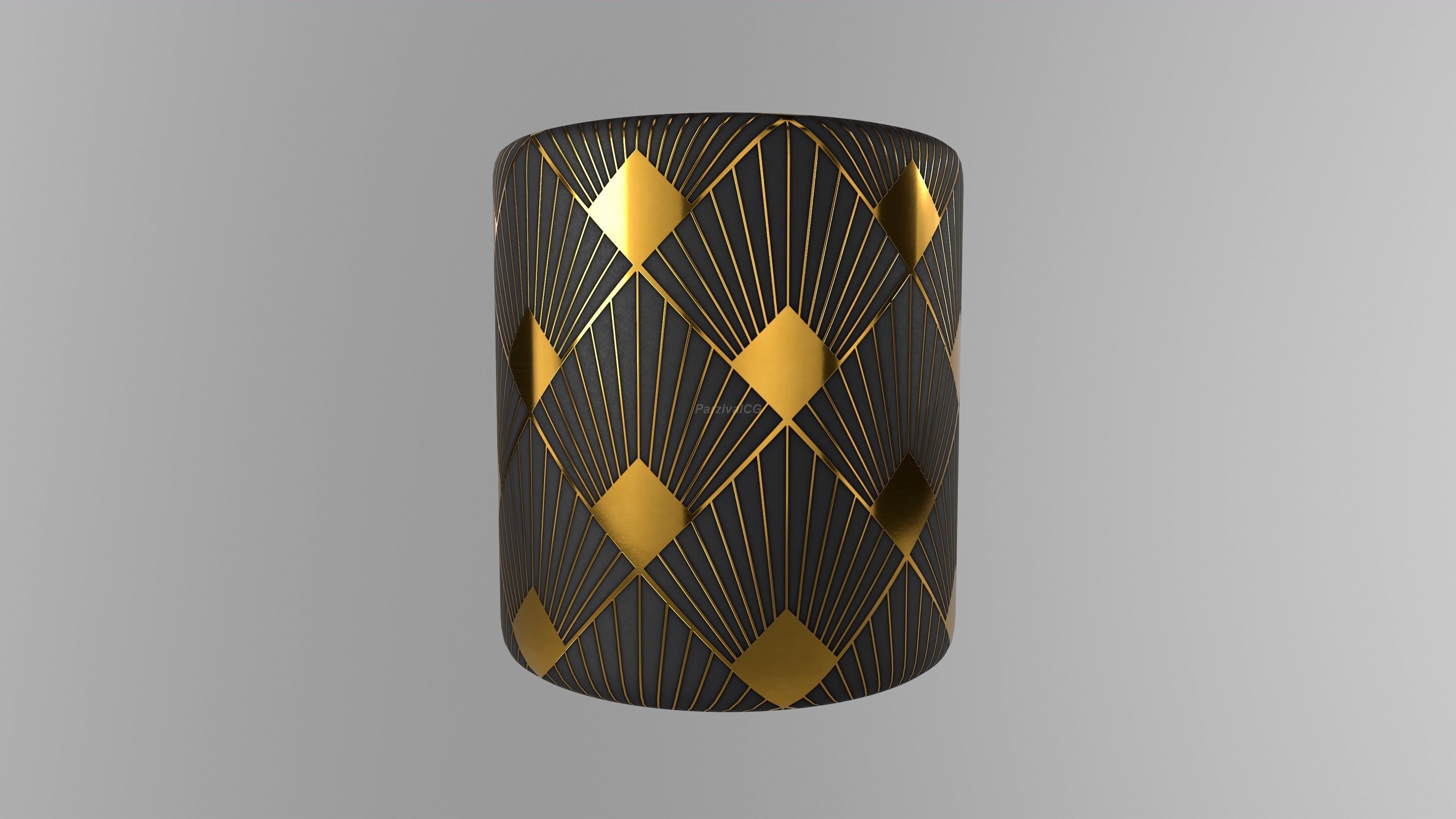 Art Deco Wall PBR Substance Material Texture_3