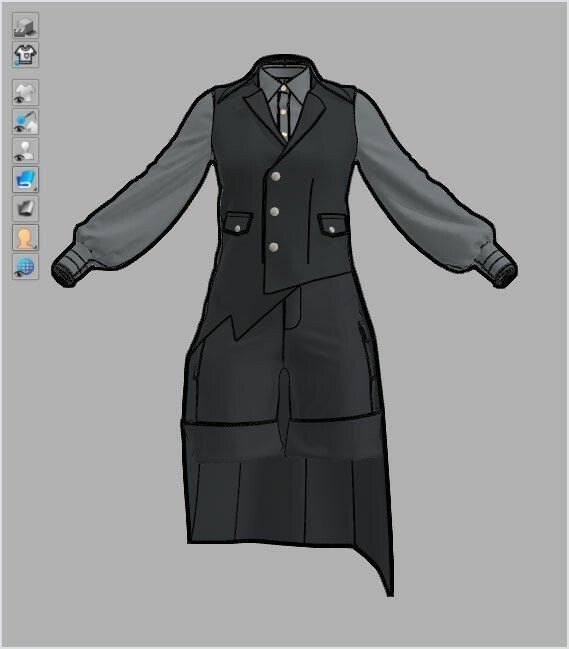 Female Casual Uniform 02 - 77 Marvelous Designer and Clo3D 3D model_2