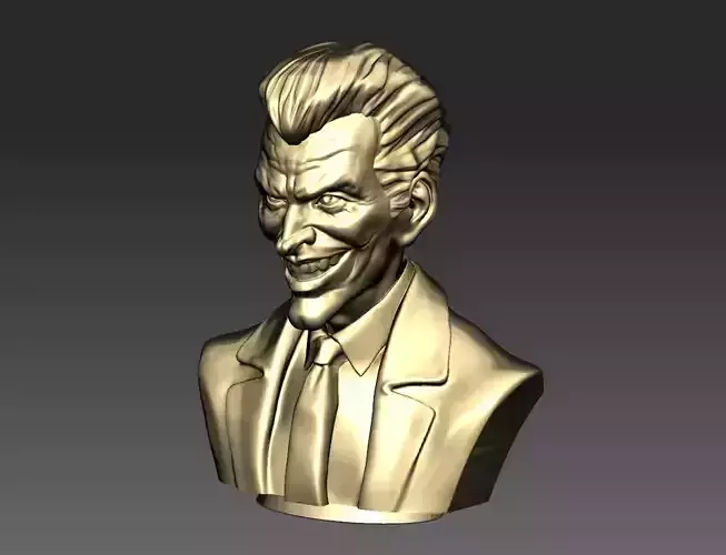 Joker Bust STL 3D model ready print