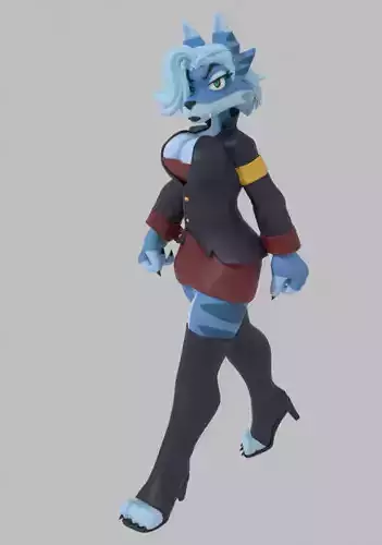 Zoya VR Low-poly 3D model