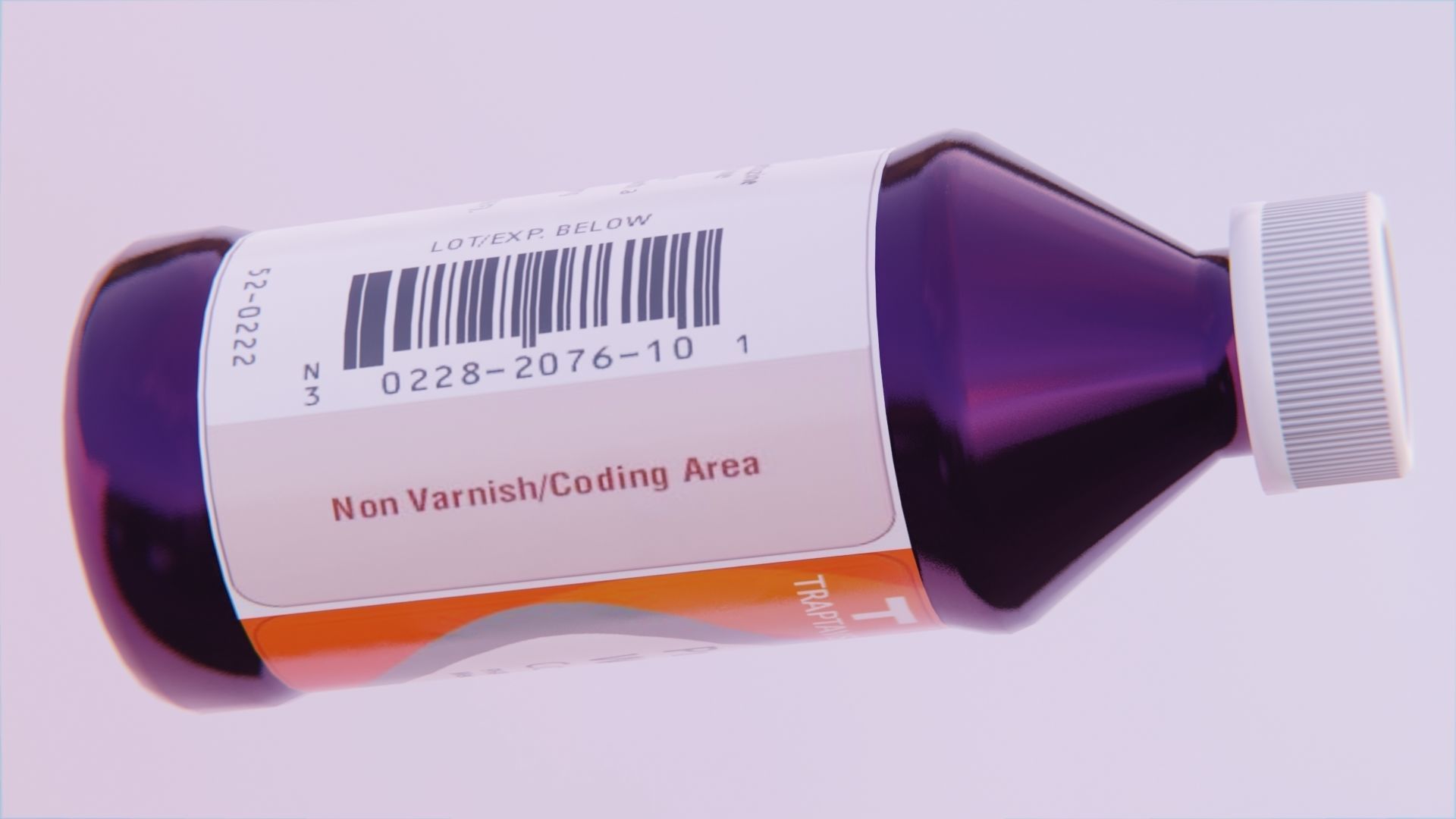 Lean Bottle Low-poly 3D model_5