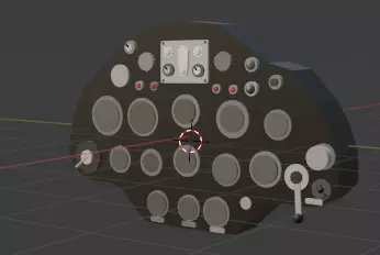 Instrument panel Free low-poly 3D model