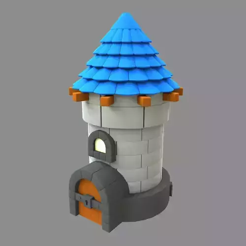 Stylized Tower 3d model