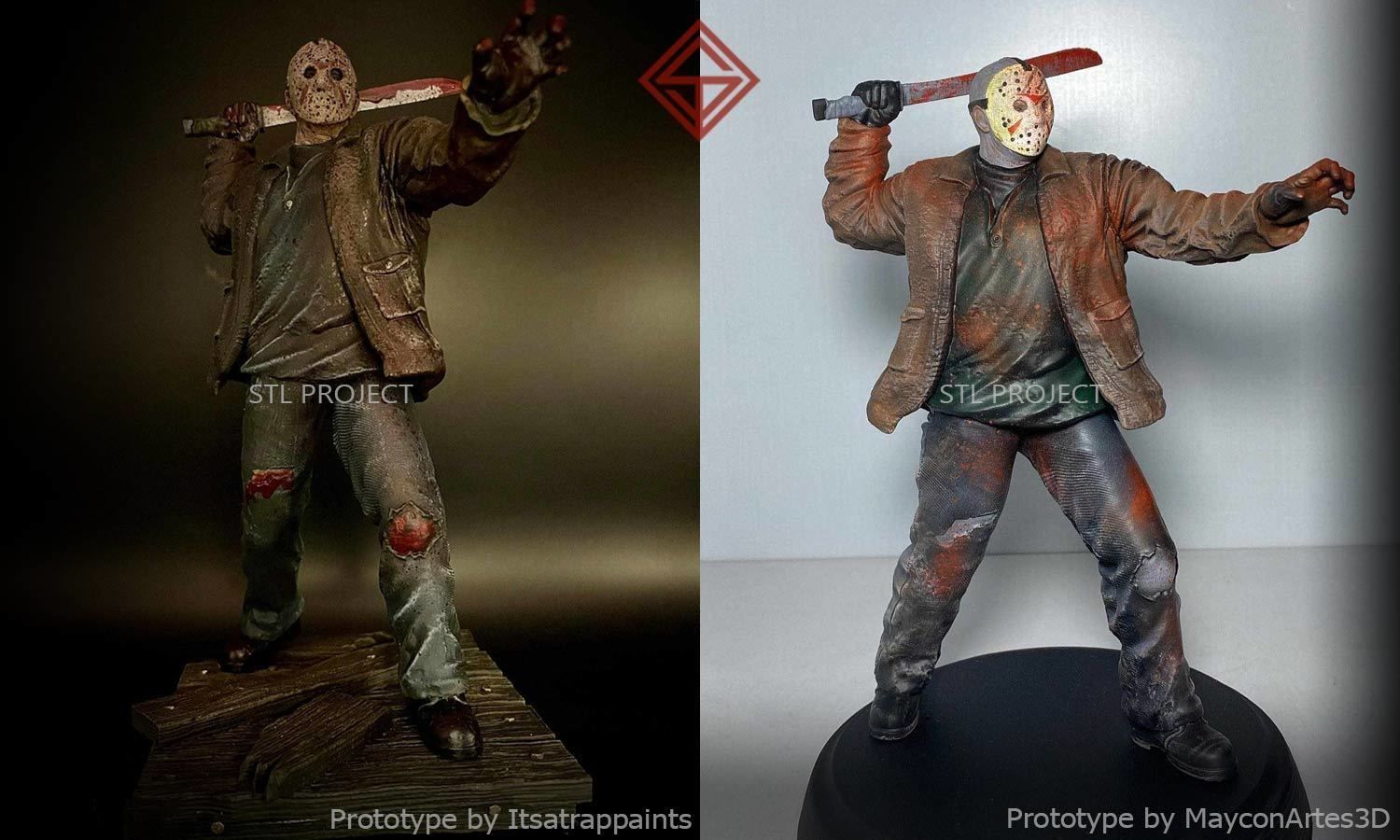 Jason friday person action figure 3D print model_4