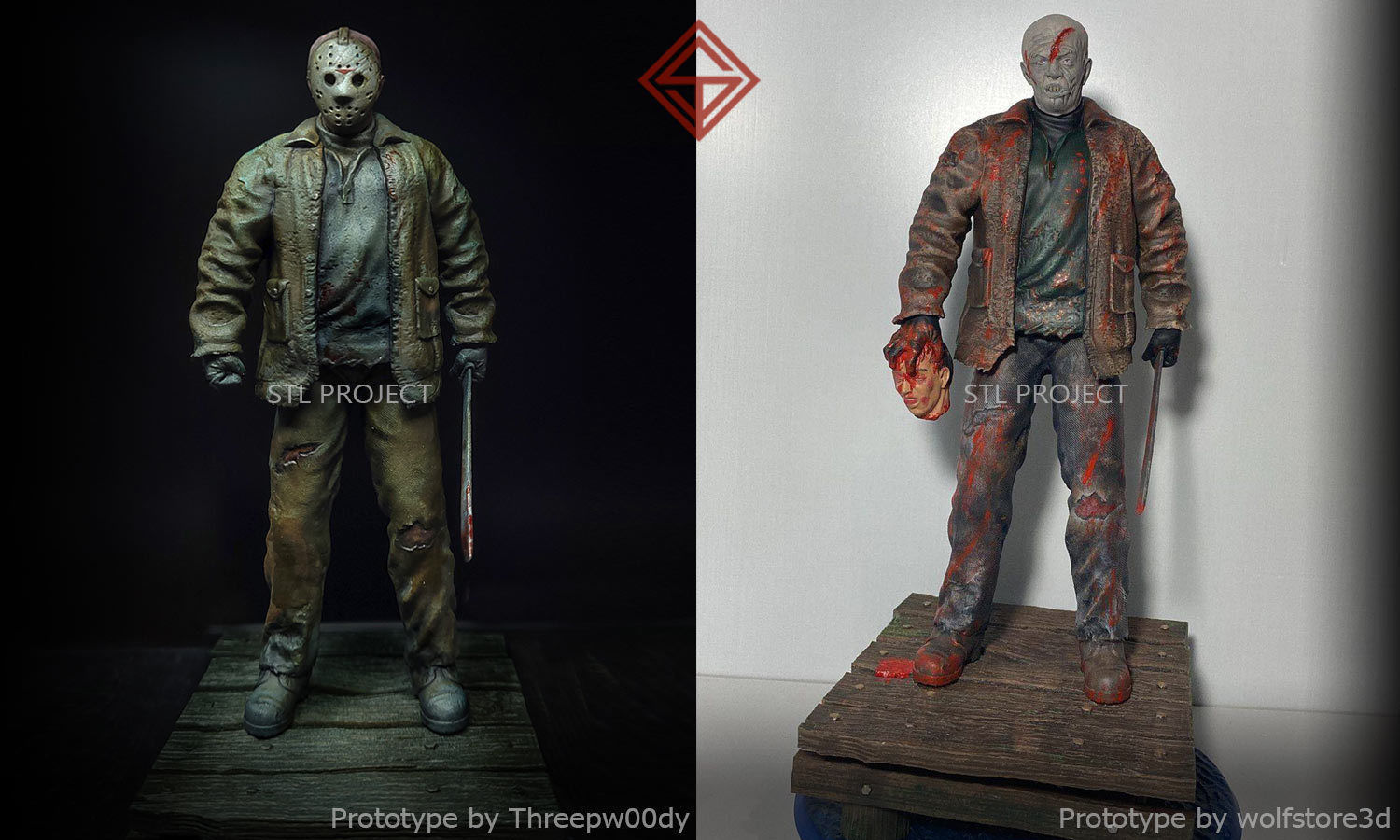 Jason friday person action figure 3D print model_3